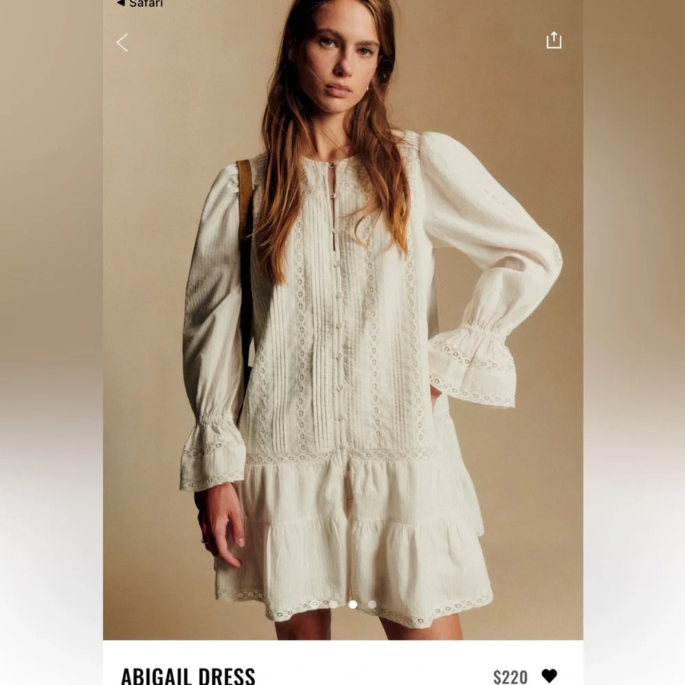 Abigail Dress Sezane Size 4 NWT - Picture 3 of 10